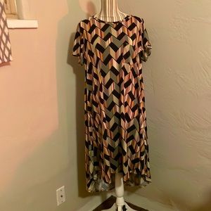 Multicolored Chevron Carly dress